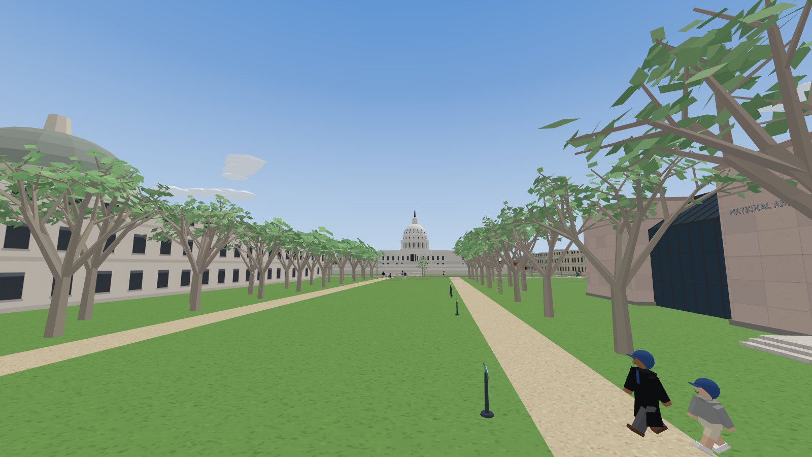 A walk along the National Mall in Washington, D.C., in MiniTown